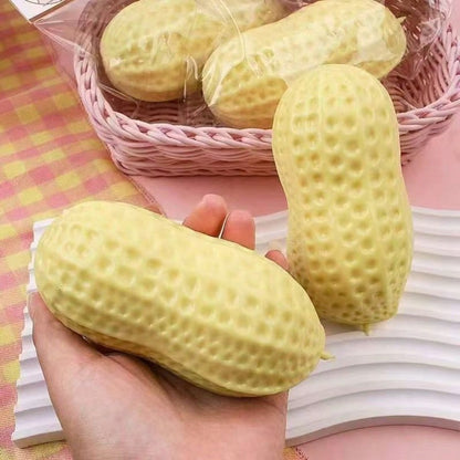 1pc TPR Material Realistic Peanut Shaped Dog Chew Toy, Durable With Scent, Suitable For Puppy Teething, Textured Design Helps Clean Teeth, Suitable For Small And Medium Dogs, Interactive Squeaky Toy, Can Relieve Boredom