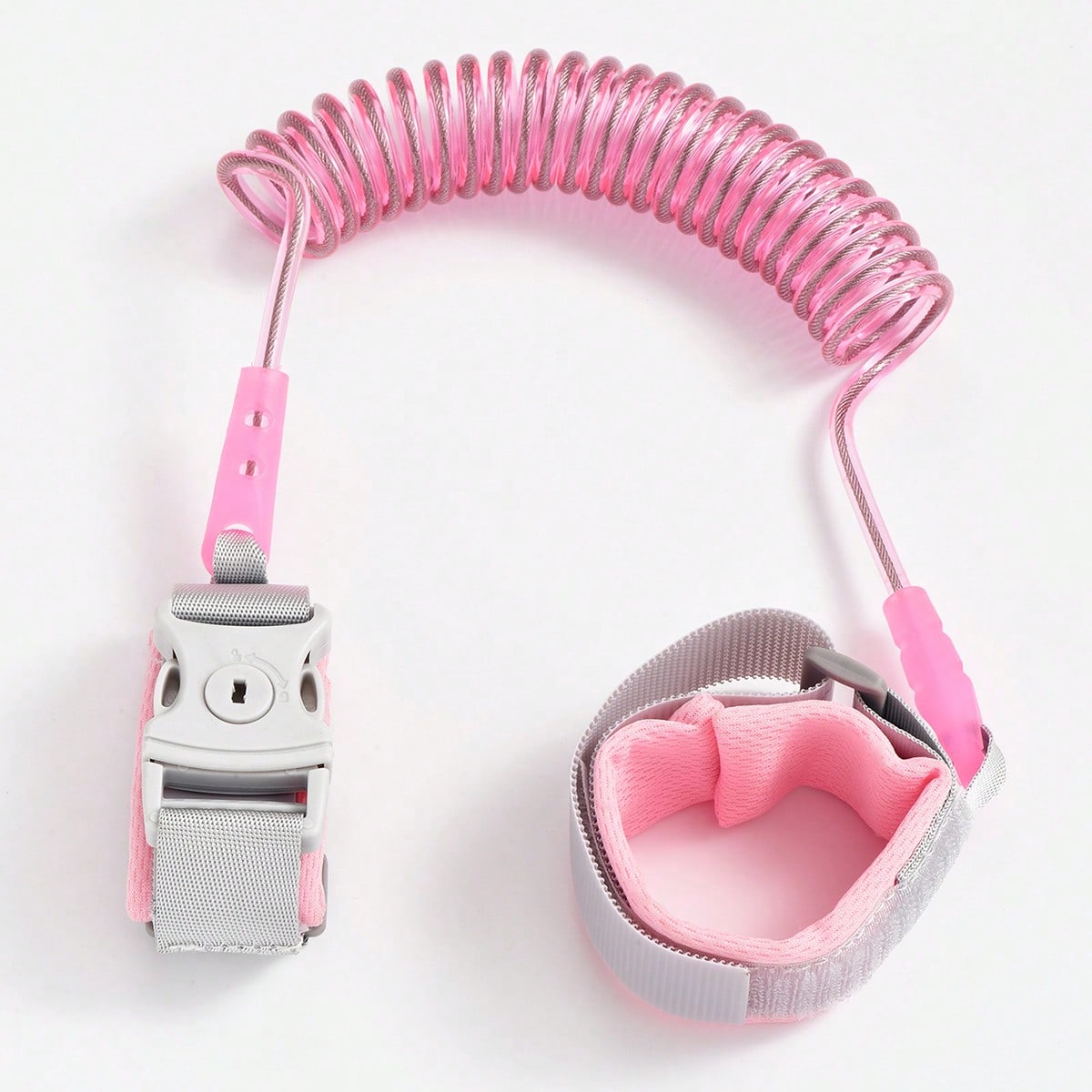 1pc Anti-Lost Tether Baby Wrist Link Chain Retractable Anti-Lost Rope Leash Bracelet With Key Lock, Upgraded Version