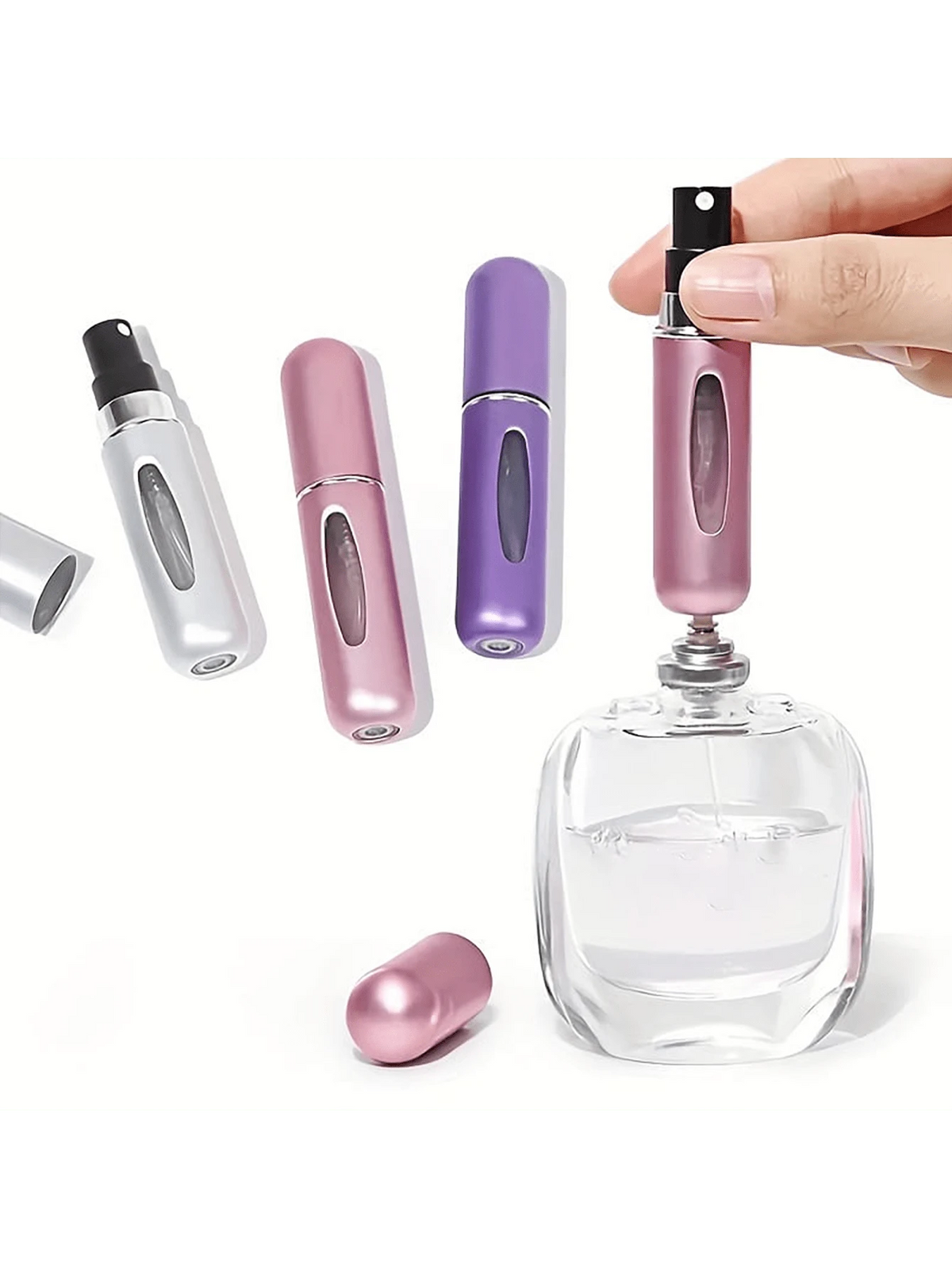 Travel Perfume Bottles, 5ml Refillable Travel Sprayer, Pocket Perfume Dispenser,  Suitable For Cologne Perfume, Holiday Travel Essential, Travel Bag, Travel Accessories, Beach Vacation, Summer Break, School Accessories, Back To School Supplies