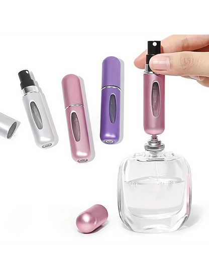 Travel Perfume Bottles, 5ml Refillable Travel Sprayer, Pocket Perfume Dispenser,  Suitable For Cologne Perfume, Holiday Travel Essential, Travel Bag, Travel Accessories, Beach Vacation, Summer Break, School Accessories, Back To School Supplies